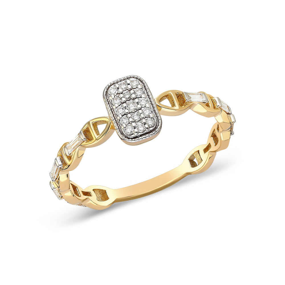 0,09 Karat Pırlanta Yüzük ANQ-1-YZ0155