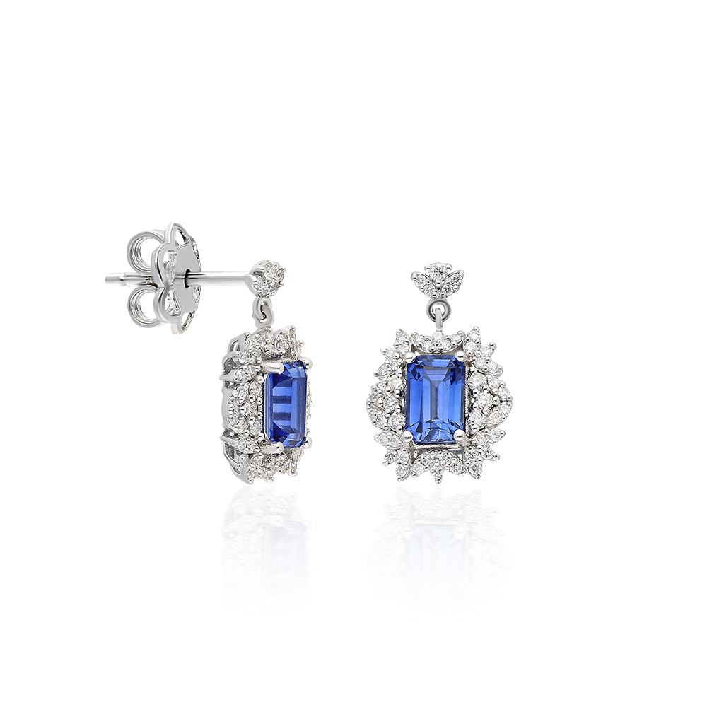 1,53 Karat Safir Küpe QUA-1-KP00401,53 Karat Safir Küpe QUA-1-KP0040 | Best Price in 2023 at vav diamondKüpe, Qua