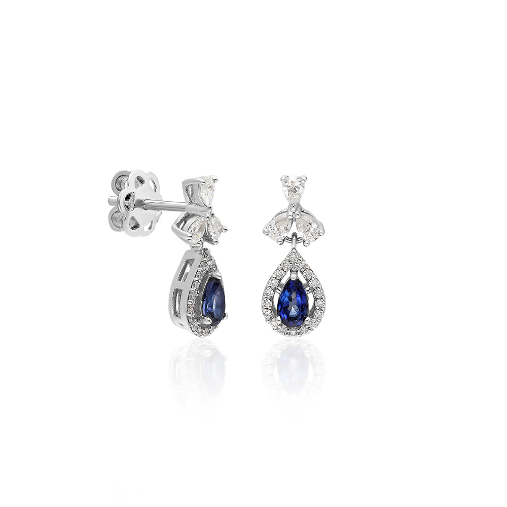 0,79 Karat Safir Küpe QUA-1-KP01190,79 Karat Safir Küpe QUA-1-KP0119 | Best Price in 2023 at vav diamondKüpe, Qua
