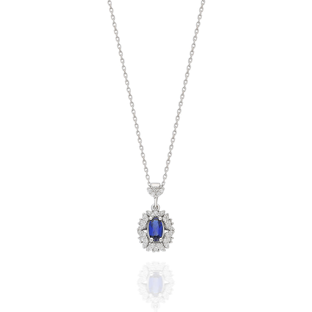 0,41 Karat Safir Kolye QUA-1-KL00390,41 Karat Safir Kolye QUA-1-KL0039 | Best Price in 2023 at vav diamondKolye, Qua
