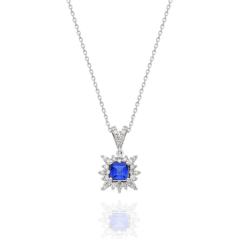 1,12 Karat Safir Kolye QUA-1-KL00421,12 Karat Safir Kolye QUA-1-KL0042 | Best Price in 2023 at vav diamondKolye, Qua