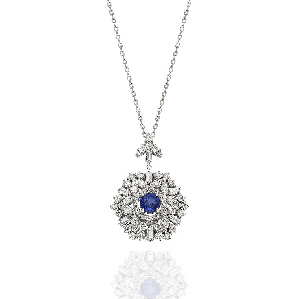 3,12 Karat Safir Kolye QUA-1-KL01203,12 Karat Safir Kolye QUA-1-KL0120 | Best Price in 2023 at vav diamondKolye, Qua