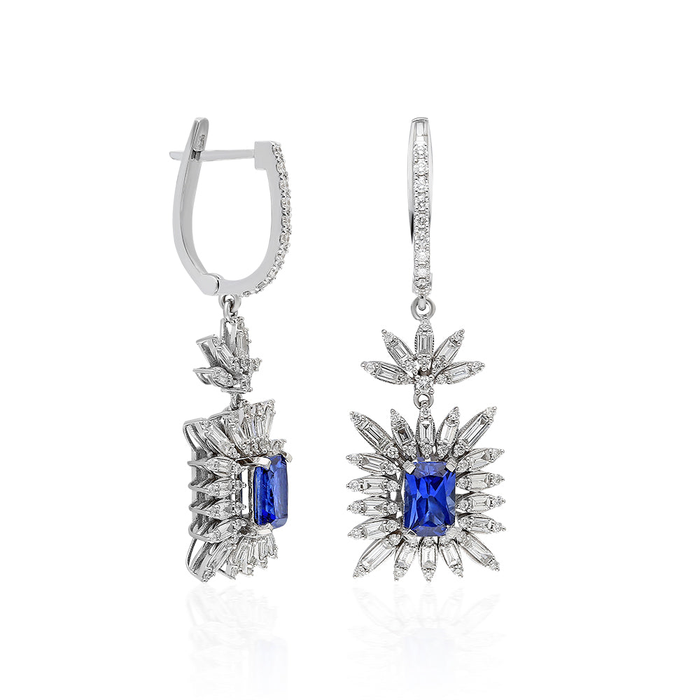 3,15 Karat Safir Küpe QUA-1-KP00553,15 Karat Safir Küpe QUA-1-KP0055 | Best Price in 2023 at vav diamondKüpe, Qua