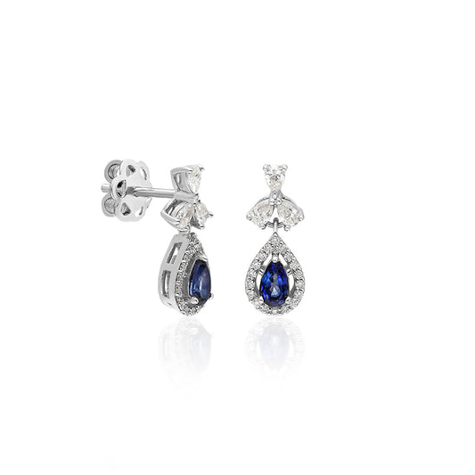 0,79 Karat Safir Küpe QUA-1-KP01190,79 Karat Safir Küpe QUA-1-KP0119 | Best Price in 2023 at vav diamondKüpe, Qua